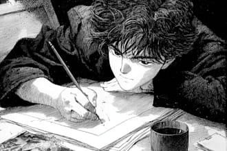 create manga, comic and anime artwork