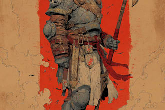 illustrate your warhammer 40k character in grimdark detail