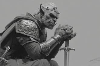 character sketch fantasy art illustration
