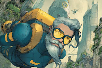 draw comic book illustration as a comic book illustrator