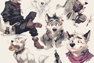 create a furry art for you