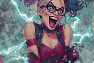 draw comic book illustration as a comic book illustrator