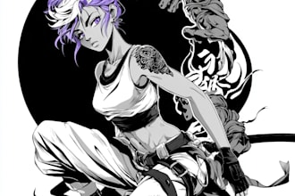 make anime tattoo design