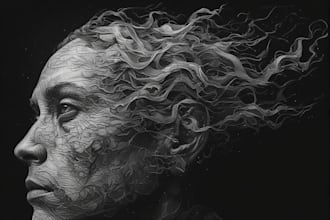 create a custom pencil or charcoal portrait for you