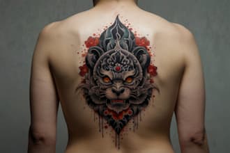 design a japanese style tattoo art