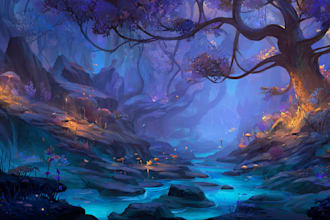 create a fantasy illustration