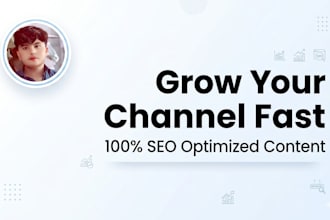 write SEO optimized youtube title description and tags