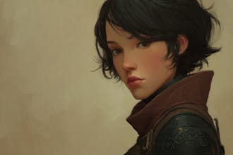 paint a realistic or fantasy portrait