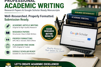 write and format academic papers and google scholar ready manuscripts