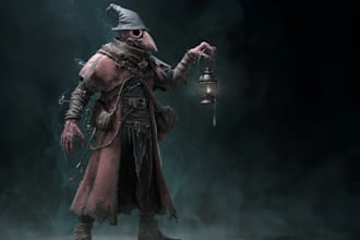 design fantasy horror character art or horror art