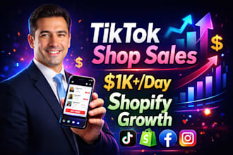 setup 30k profit tiktok shop, shopify marketing tiktok dropshipping, fb ig shop