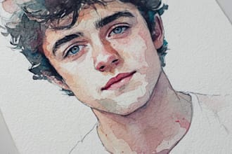illustrate anything in watercolor style