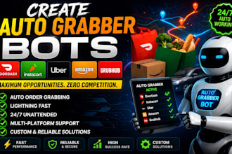 setup amazon driver bot, instacart bot, doordash bot, spark driver bot, uber bot