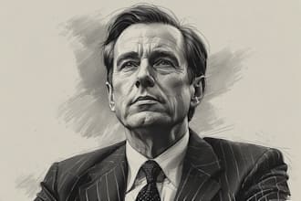 draw a hedcut wsj style portrait from a photo for you