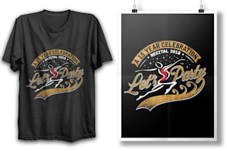 design an awesome event or anniversary logo for your brand or celebration