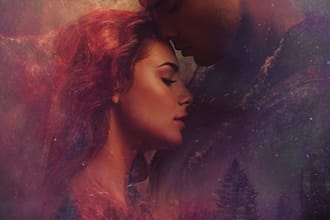 design erotic fantasy romance book cover for kdp