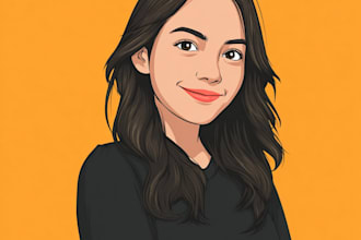 drawing cartoon vector portrait