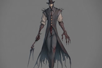 do horror character and fantasy horror character art