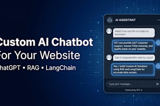 build a custom ai chatbot for your website