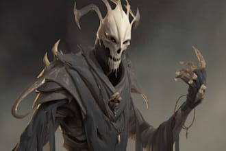 create horror character art and horror character design