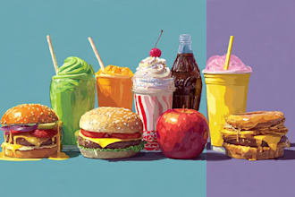 food pop art of your food pop art