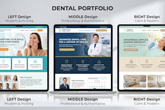 design a modern dental website with appointment booking