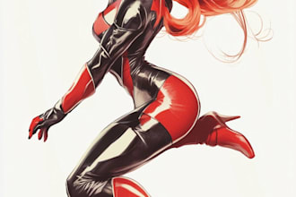 superhero character for comics