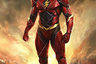 superhero character for comics