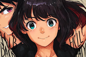 draw anime portrait or orginal character avatar for you pfp