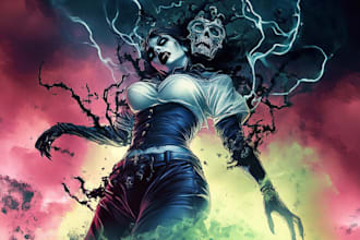 do a horror character art and horror character design