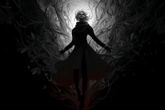 a dark art illustration