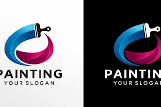 design a graffiti logo with real spray paint textures