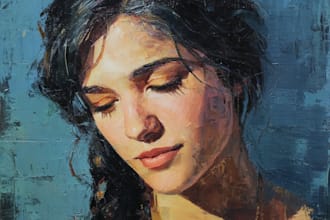 paint a real oil portrait for you
