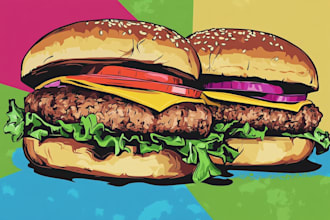 draw any food illustration you want