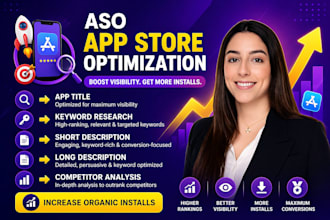 do app promotion, app rating, app review, and aso optimization for your app