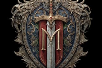 design medieval, fantasy, rpg gaming logo