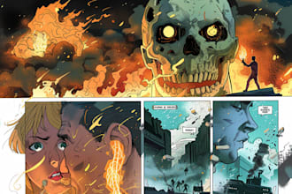 create comic book illustrations in your style