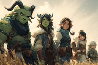 draw your tabletop rpg party professionally