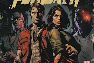 comic book illustration with comic book illustrator