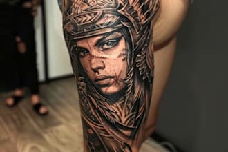 design a modern and minimalist tattoo design