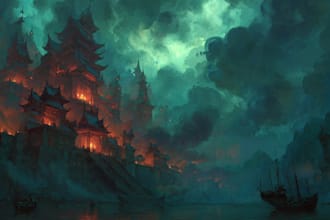 draw fantasy art and concept art illustration