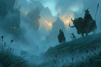 draw a fantasy illustration for you
