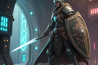draw your dungeon and dragons or sci fi character