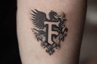 make tattoo studio and art branding logo