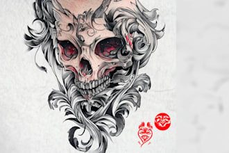 create custom calligraphy tattoo illustration script art