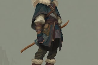 draw dnd character art and fantasy concept illustrations