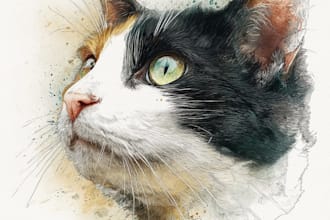 make cute cat portraits