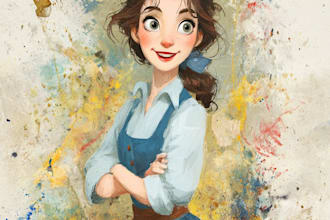 do disney cartoon portrait