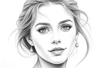 draw pencils and charcoal portrait from your photo or idea