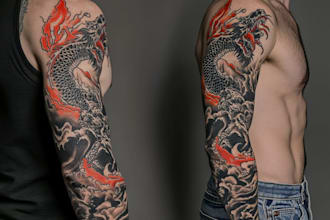 design custom mandala tattoo illustration spiritual style